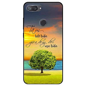 Ốp lưng in cho Xiaomi Mi 8 Lite Mẫu Tâm Bất Biến