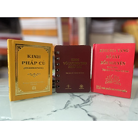 Combo 3 cuốn - kinh địa tạng, kinh vô lượng thọ, kinh pháp cú - khổ mini