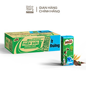 Thùng 48 Hộp Sữa Nestlé Milo Ít Đường (180ml/ Hộp)