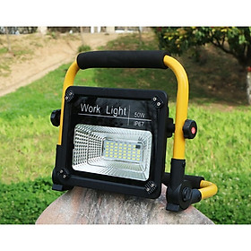 Mua Đèn pin cắm trại siêu sáng xách tay  sạc điện có ĐKTX 50W W726 ( Tặng nút kẹp cao su giữ dây điện cố định )