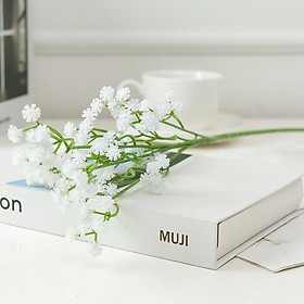 Mua Hoa Baby trắng cầm tay cô dâu nhỏ đẹp Dài 62CM - Hoa giả để bàn phòng khách đẹp H09
