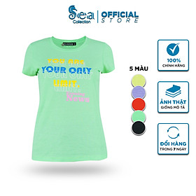 Áo thun nữ tay ngắn cổ tròn Sea Collection 10530 chất thun cá sấu thoáng mát
