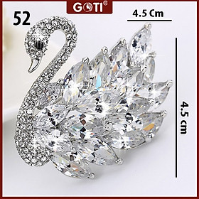 GOTI - Ghim Trâm Cài Áo Nữ Làm Quà Tặng Hoa Tulip Đính Đá Trang Nhã Sang Trọng - Cài Áo Vest Cao Cấp CA18