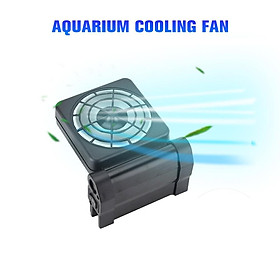 Hệ thống làm mát dành cho bể cá với các cánh quạt giúp kiểm soát nhiệt độ-Màu đen-Size 1 Đầu cắm của Quạt Hoa Kỳ