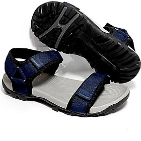 Giày sandal nam teramo quai ngang trm07 xanh đen