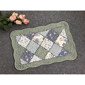 Mua Thảm chùi chân - Ghép xéo tím xanh -TCC052