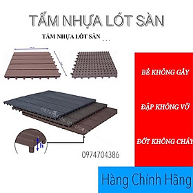 Vỉ Nhựa Lót Sàn Ban Công 30x30cm - Tấm Lót Sàn Ban Công, Chống Trơn Nhà Tắm