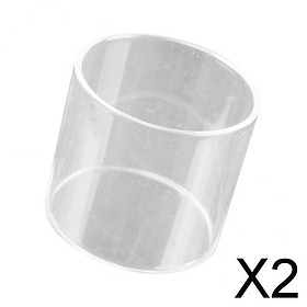 2x1pcs Clear Glass Shade Cylinder Glass Lamp Shade Replacement Glass Shade S