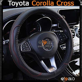 Bọc vô lăng volang xe Toyota Corolla Altis da PU cao cấp BVLDCD - OTOALO