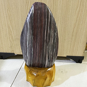 Cây đá tự nhiên màu đỏ tím Cao 36cm nặng 6 kg ( cung Nghinh Phúc) cho người mệnh Thổ và Hỏa