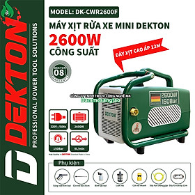 Mua Máy Rửa Xe Chỉnh Áp DEKTON DK-CWR2600F điện 220V