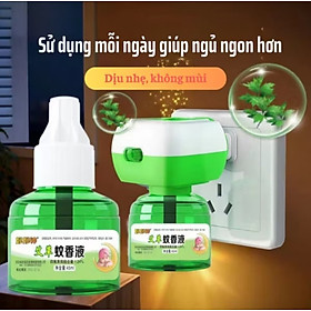MÁY XÔNG TINH DẦU ĐUỔI MUỖI TẶNG KÈM LỌ TINH DẦU ĐUỔI MUỖI THẢO MỘC AN TOÀN CHẤT LƯỢNG