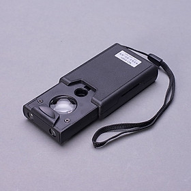 Kính lúp mini có đèn phóng đại 30-45-60 lần soi tem, trang sức thiết kế nhỏ gọn có dây treo tiện lợi đa năng (Tặng móc khóa tô vít 3in1)