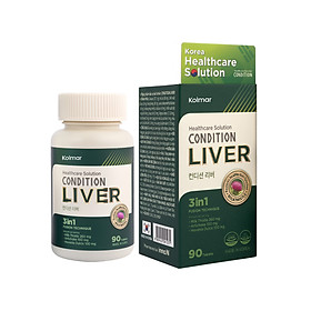 Hình ảnh [Kolmar]Thực phẩm bảo vệ sức khỏe Condition Liver hỗ trợ giải độc, tăng cường chức năng gan - Hộp 90 Viên uống