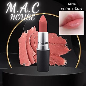 Son MAC 314 Hồng Nude Powder Kiss Lipstick , 314 Mull It Over