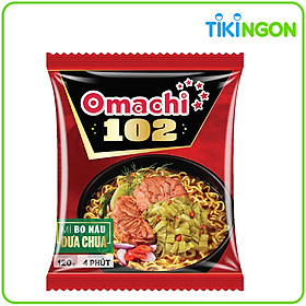 Mì Omachi 102 Bò Nấu Dưa Chua 120g