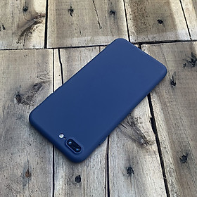 Ốp lưng dẻo mỏng dành cho iPhone 7 Plus / iPhone 8 Plus - Màu xanh dương đậm
