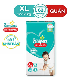 Tã Quần Pampers Giữ Dáng Mới Gói Cực Đại M74 XL62 XXL56 L68