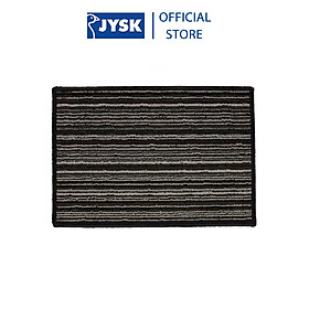 Thảm trải cửa | JYSK Pyttor | PP/latex | xám/đen | R40xD58cm