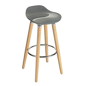 Mua Ghế quầy bar CB2135-P chân gỗ tự nhiên ( thân nhựa ) mặt ngồi nhựa ABS sáng bóng hiện đại nhập khẩu HCM