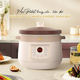 Mua  Hàng chính hãng  Nồi nấu chậm Unie USC308 - kho hầm đa năng - 3 Lít - Lòng gốm tử sa cao cấp - Giữ trọn hương vị món ăn