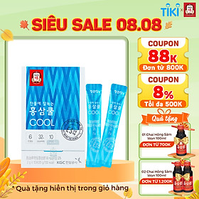 Hộp 10 Gói Trà Hồng Sâm Hàn Quốc Hòa Tan Tea Cool KGC Cheong Kwan Jang 2g