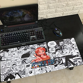 Miếng Lót Chuột, Bàn Di Chuột, mouse pad anime One Piece cỡ lớn (80x30x0.3)