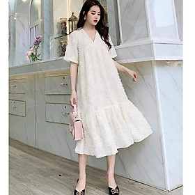 Đầm bầu thời trang thiết kế công sở dáng dài phong cách Hàn Quốc rẻ đẹp - Váy bầu đẹp giá rẻ