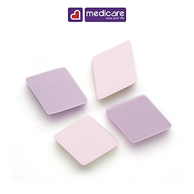 Bông phấn Basicare 1043B hình thoi 4 cái