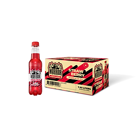 Thùng 24 Chai Nước Tăng Lực Có Gas Warrior Vị Dâu 330ml