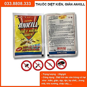 50 gói thuốc diệt kiến AnKill , thuốc diệt gián sinh học dạng gói hiệu quả ngay khi sử dụng.