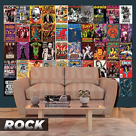 Mua ROCK MUSIC - Set 50 Poster A4 dán tường trang trí decor quán nhà cửa - STICKER FACTORY