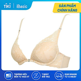 Hình ảnh Áo ngực có gọng mút vừa ren cup demi cài trước iBasic BRAY060