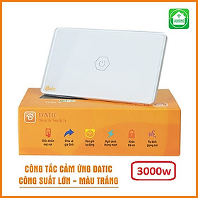 (3000w)Công tắc thông minh Hunonic  1 Nút công suất lớn kết nối Wifi điều khiển bình nóng lạnh-điều hoà-Hàng Chính Hãng