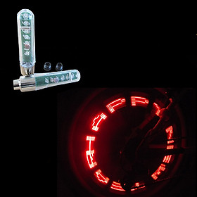 Đèn Gắn Van Lốp Bánh Xe 1 Màu 7 Bóng Led Chạy Chữ Với 6 Mẫu Hình (Tự động Cảm biến Ánh sáng & Chuyển động) Cho Xe Đạp/ Xe Máy/ Ô Tô/ Xe Hơi Mai Lee