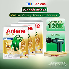 Combo 3 Sữa Bột Anlene Gold Hương Vanilla (Hộp giấy 1200g) - Tặng máy massage cầm tay