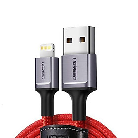 Ugreen UG80635US293TK 1M màu đỏ cáp Lightning ra USB có chíp MFI chính hãng - HÀNG CHÍNH HÃNG