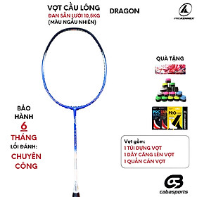 Vợt cầu lông Prokennex Dragon đã đan dây 10.5kg chuyên công chất lượng giá tốt, vợt cầu lông carbon cao cấp Bảo hành 6 tháng kèm Qùa tặng Quấn cán (Ngẫu nhiên màu lưới và quấn cán)