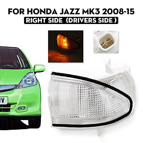 Wing Door Mirror Indicator Clear Driver Side O/S For Honda Jazz Mk3 2008-15