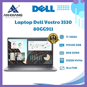 Mua Dell Vostro 15 3530 80GG911 (Intel Core i7-1355U | 8GB | 512GB | MX550 2GB | 15.6 inch FHD | Win 11 | Office | Xám) - Hàng Chính Hãng - Bảo Hành 12 Tháng Tại Dell Việt Nam