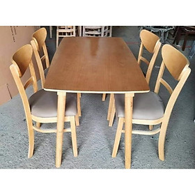 Mua Bộ bàn ăn màu tự nhiên 4 ghế