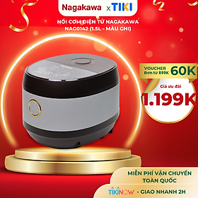 Mua Nồi cơm điện tử Nagakawa NAG0142 (1.5L) - 10 chương trình nấu - Hàng chính hãng)