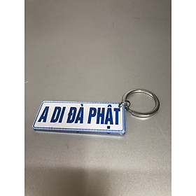 Móc chìa khoá chữ A DI ĐÀ PHẬT, cầu bình an - TL268