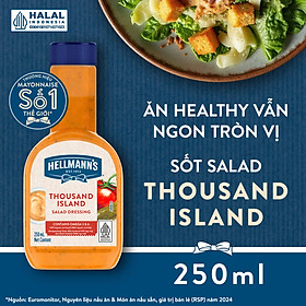Xốt Salad Thousand Island Hellmann’s 250ml - Thương Hiệu Mỹ, SX Thái Lan | Hellmann’s Thousand Island Salad Dressing 250ml