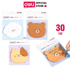 Giấy nhắn học sinh hình thú cưng Deli - 1 tệp - 21565