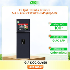 Tủ lạnh Toshiba Inverter 249 lít GR-RT325WE-PMV(06)-MG - Hàng chính hãng (chỉ giao HCM)