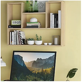 Mua Kệ Giá Sách Treo Tường Sáng Tạo Với Kết Cấu Giấu Chân Chắc Chắn Tundo CTKT182 KT 62cm x 90cm x 15cm
