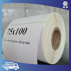 Mua Decal nhiệt giấy nhiệt in đơn hàng khổ 75x100mm (khổ A7) cuộn 30m