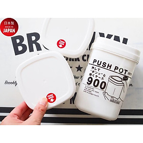 Mua Hộp đựng & bảo quản thực phẩm Push Pot 900ml làm từ nhựa PP cao cấp - nội địa Nhật Bản