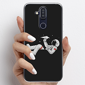 Ốp lưng cho Nokia 8.1 nhựa TPU mẫu Phi hành gia